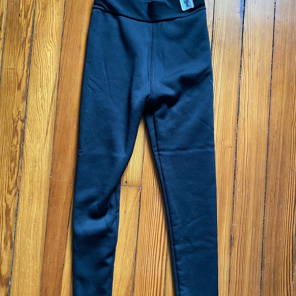 Black Fleece-lined Leggings